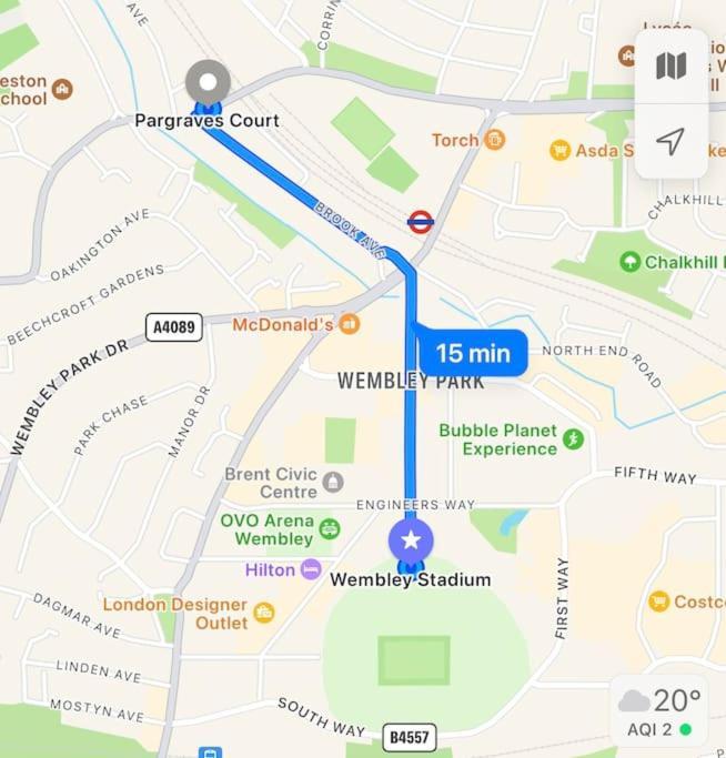 Gorgeous Flat 10 Min Walk To Stadium Free Parking 런던 외부 사진
